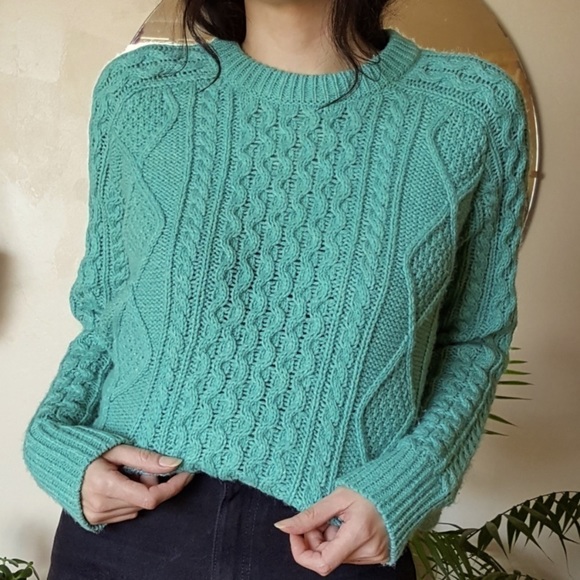 Merona Women's Wool Blend Sweater in Teal - Picture 4 of 16